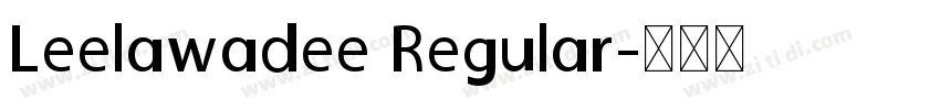 Leelawadee Regular字体转换